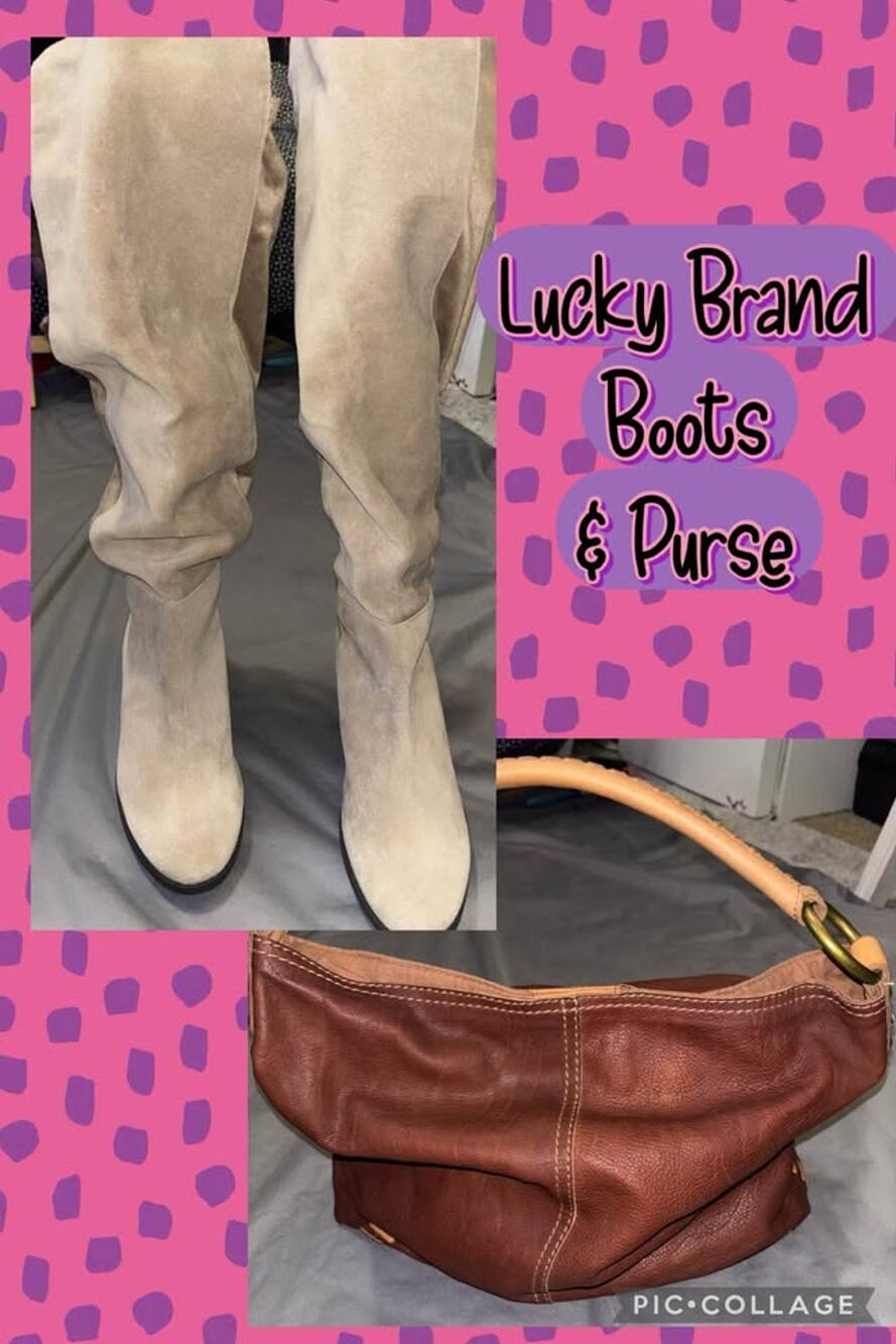 Lucky Brand Boots & Purse